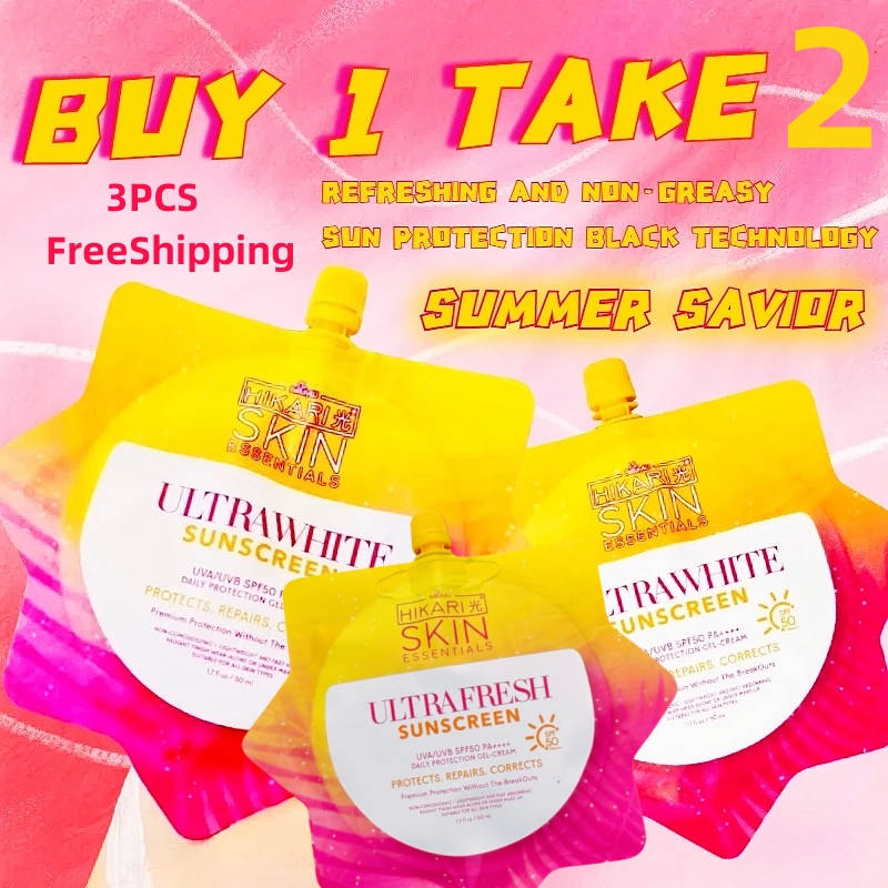 BUY 1 TAKE2 Hikari Ultra White Sunscreen with SPF50 PA++++ Protection 50ml FreeShipping