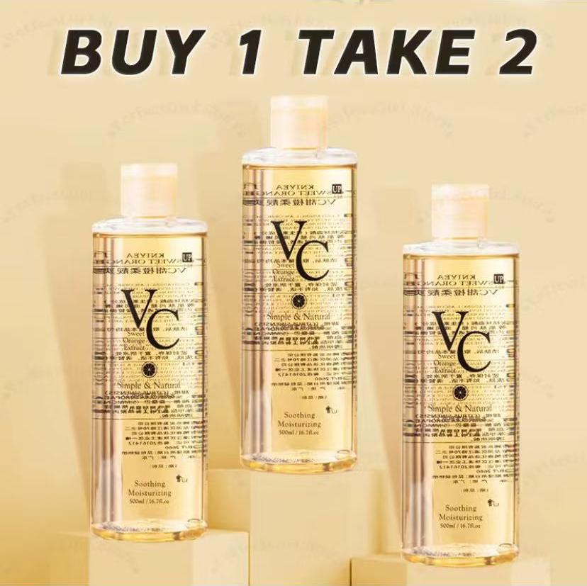 Freeshipping BUY 1 TAKE 2 Vitamin C Toner Intensive Whitening Toner Vitamin C Collagen Face Toner Brightening Skin