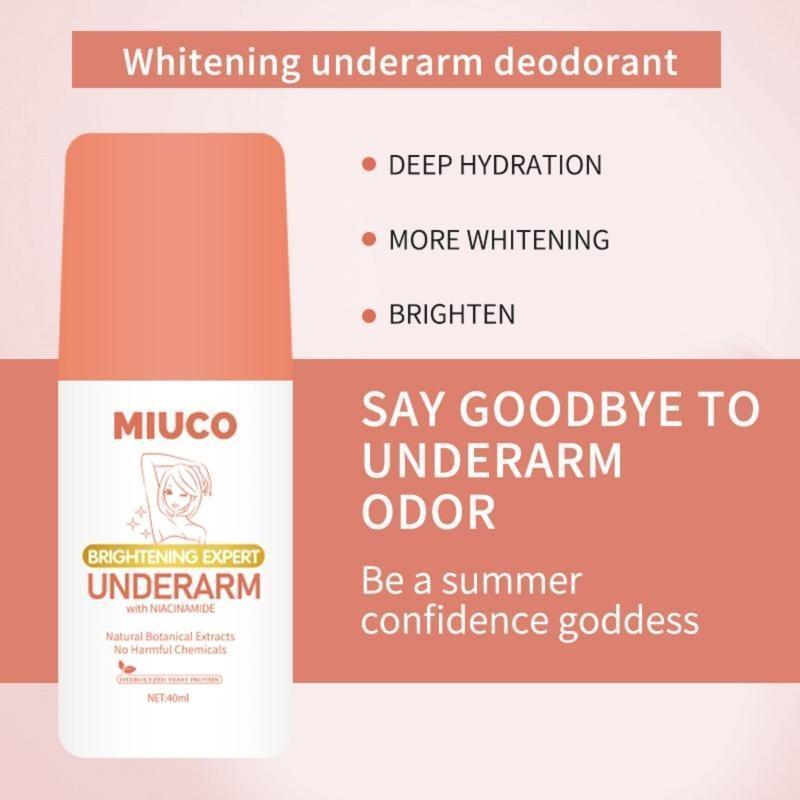 Freeshipping【BUY 1 TAKE 2 】MIUCO FDA 40ML Intensive Whitening Underarm Powder Dry Deodorant Under Arm Deo Roll on Freeshipping【BUY 1 TAKE 2 】MIUCO FDA 40ML Intensive Whitening Underarm Powder Dry Deodorant Under Arm Deo Roll on