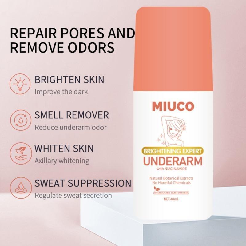 Freeshipping【BUY 1 TAKE 2 】MIUCO FDA 40ML Intensive Whitening Underarm Powder Dry Deodorant Under Arm Deo Roll on Freeshipping【BUY 1 TAKE 2 】MIUCO FDA 40ML Intensive Whitening Underarm Powder Dry Deodorant Under Arm Deo Roll on