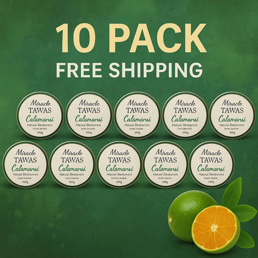 FreeShipping Philippines 10PACK Miracle Tawas Calamansi Cream Whitening antiperspirant cream