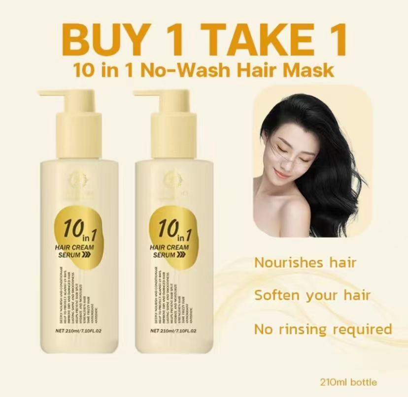 Freeshipping【BUY 1 TAKE 1】AFAJ 10 in 1 Hair Serum 210ml Leave-in Hair Mask Multi-Effect Nourishment and Repair, Smooth Frizz, Shiny and Smooth Suitable For Healthy or Damaged Hair