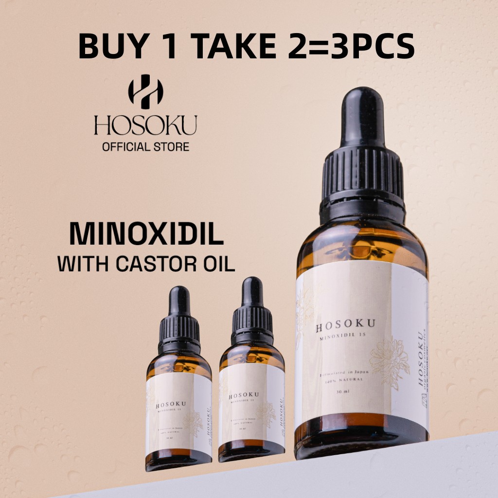 BUY 1 TAKE 2=3PCS Minoxidil Hosoku Hair Growth(with collagen and castor oil) Hair Grower Hair Growth serum
