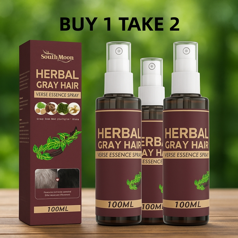 BUY 1 TAKE 2 100ml Anti White Hair Spray Herbal Reduce Gray Spray Repair Hair Scalp Care Nourish Treatment White To Black Hair Growth Serum