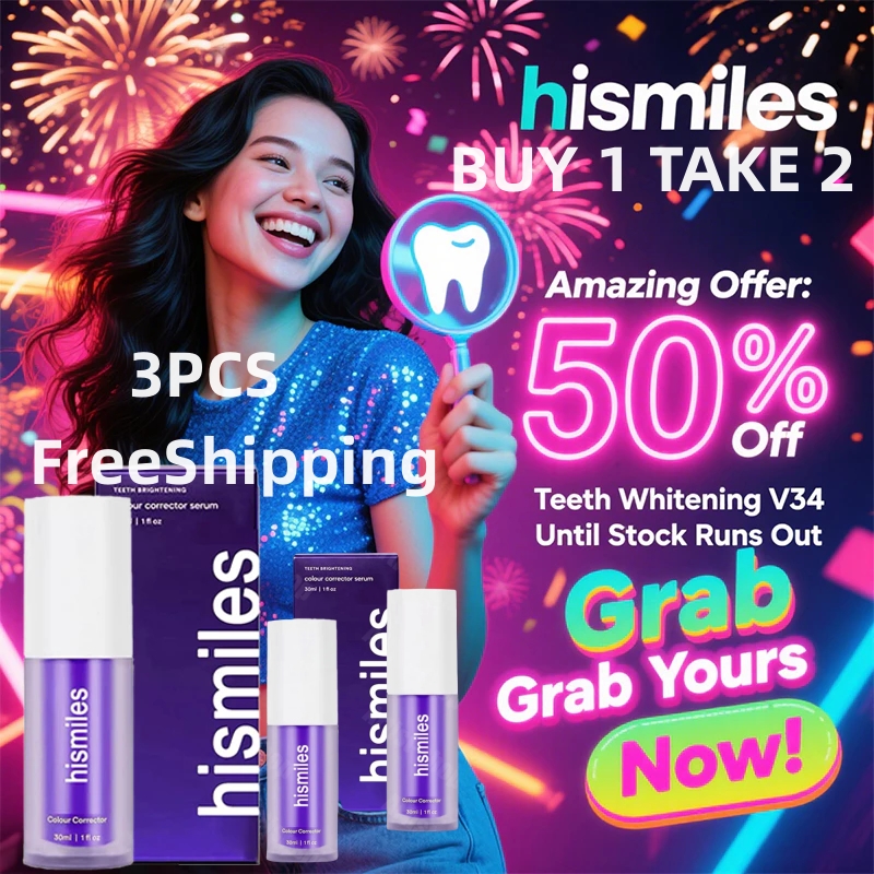 FreeShipping Philippines BUY 1 TAKE 2 Hismiles toothpaste V34 teeth whitening Stain Removal Repair Sensitive Purple toothpaste