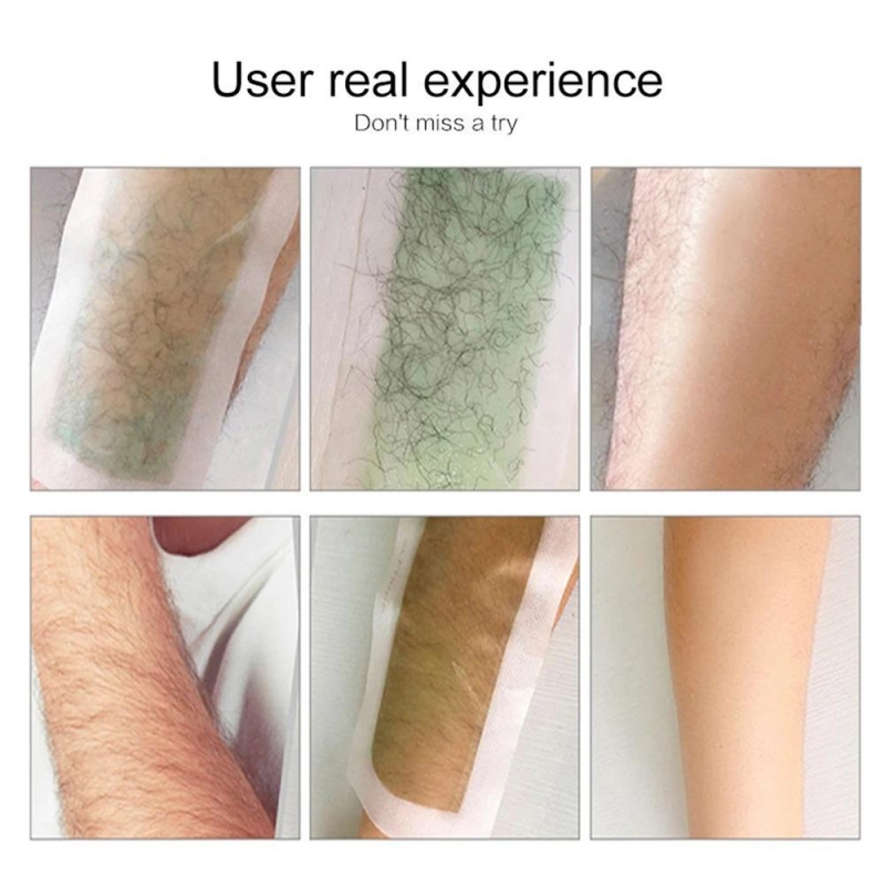 Buy 20 Take 20=40pcs Hair Removal Wax Strips Papers Calf Underarm Arm One-Time Quick Hair Removal Wax Double Tape