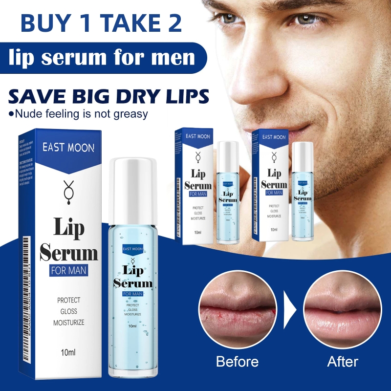 Freeshipping BUY 1 TAKE 2 Hydrating Non Pigment Lip Serum Blue for Men Infused with Ceramides Skincare Comfort FreeShipping