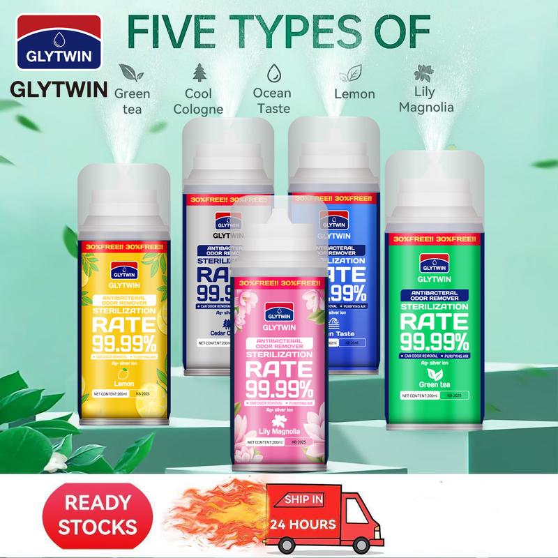 FreeShiping [99.99% sterilization rate] GLYTWIN car perfume/air freshener/atomized car disinfectant/air conditioner Spray SeatDeodorize AromatherapyFormaldehyde removal and air freshening Set Scented 